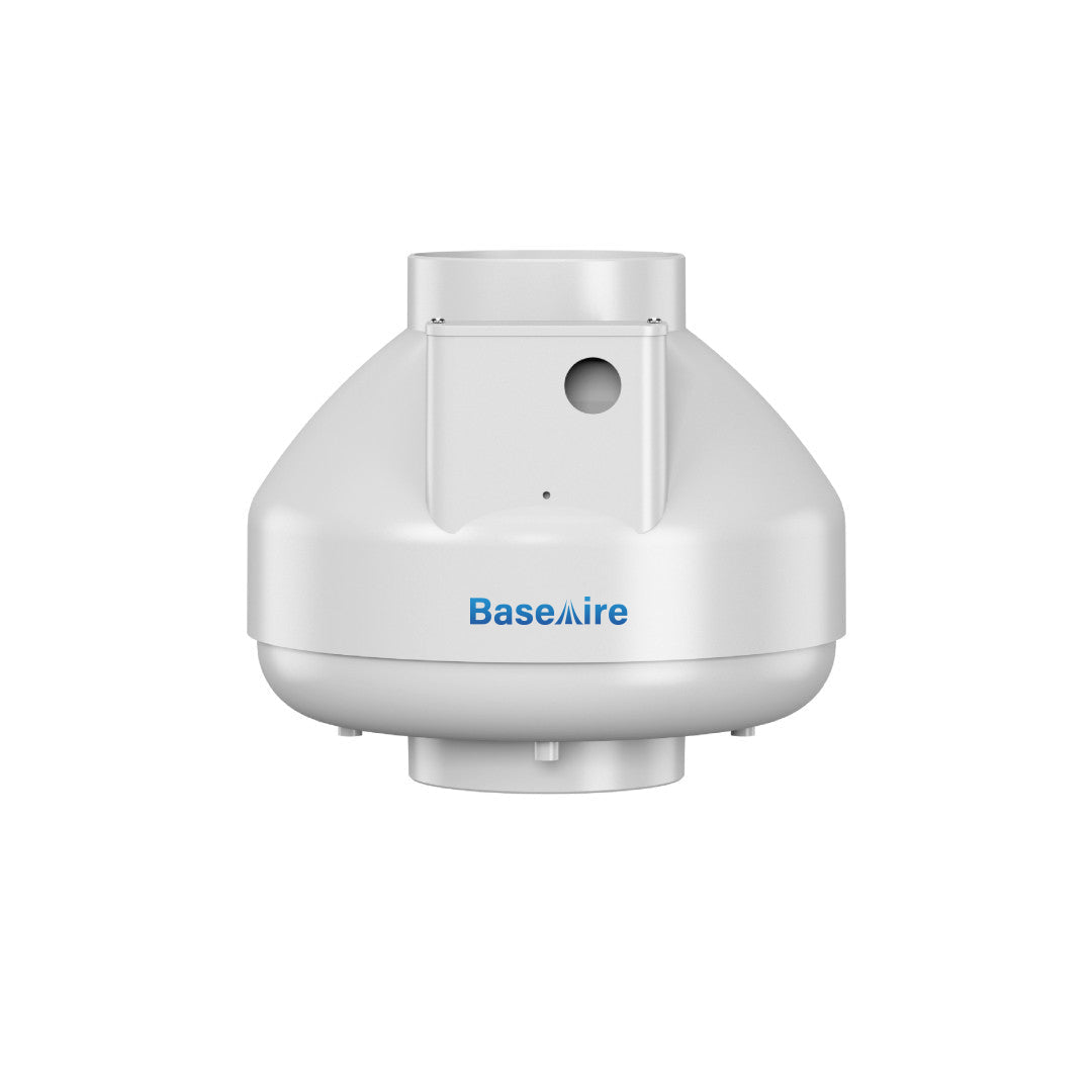 BaseAire RadonEx 15F Quiet Energy Efficient Radon Ventilating Exhaust Fan for Crawlspace or Slab Application