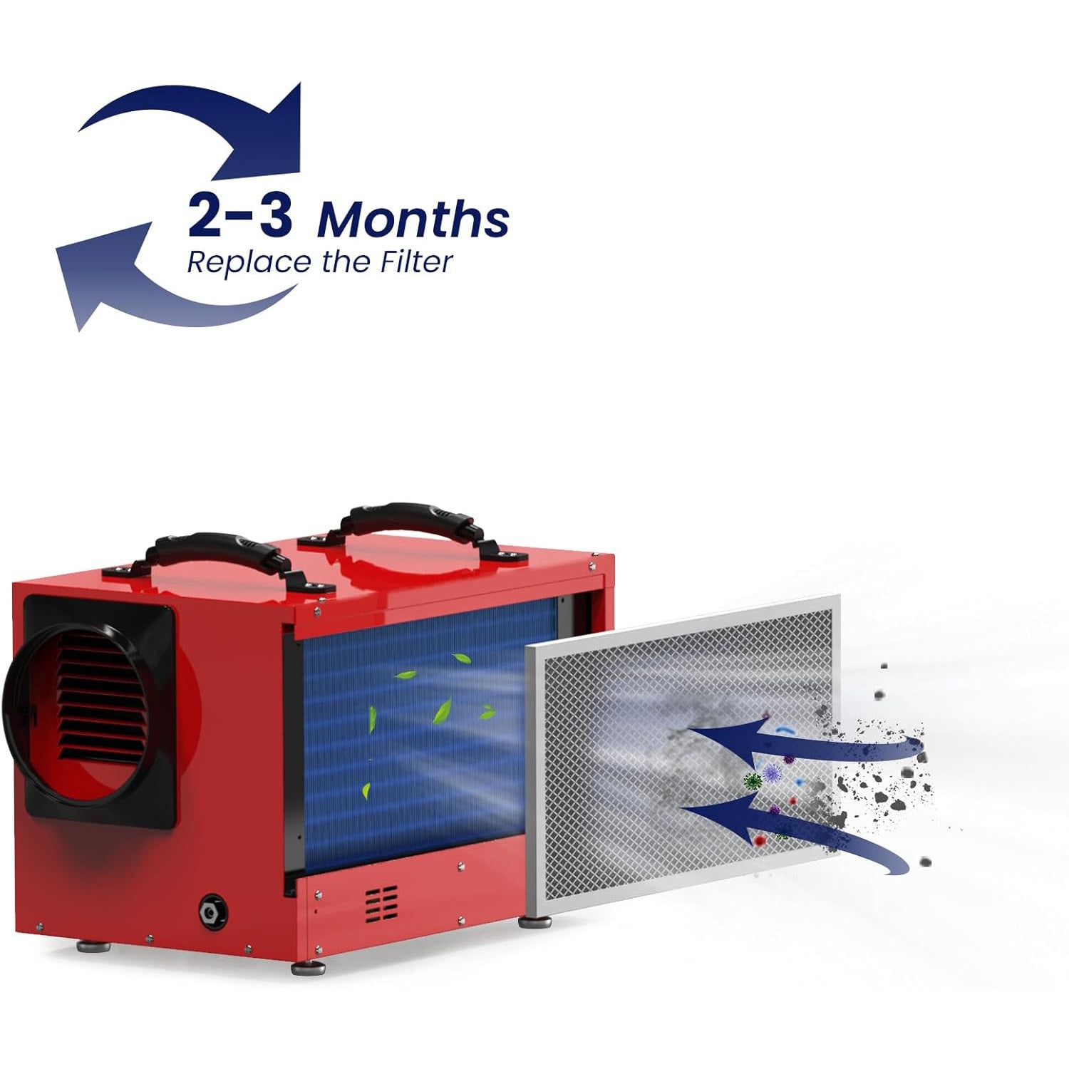 Baseaire 1 Pack MERV-1 for AirWerx 55S/65XS Crawlspace Commercial Dehumidifiers