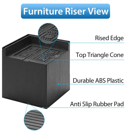BaseAire 3 Inch L-Shaped Design Dehumidifier Booster Pad Heavy Duty Dehumidifier Lifter