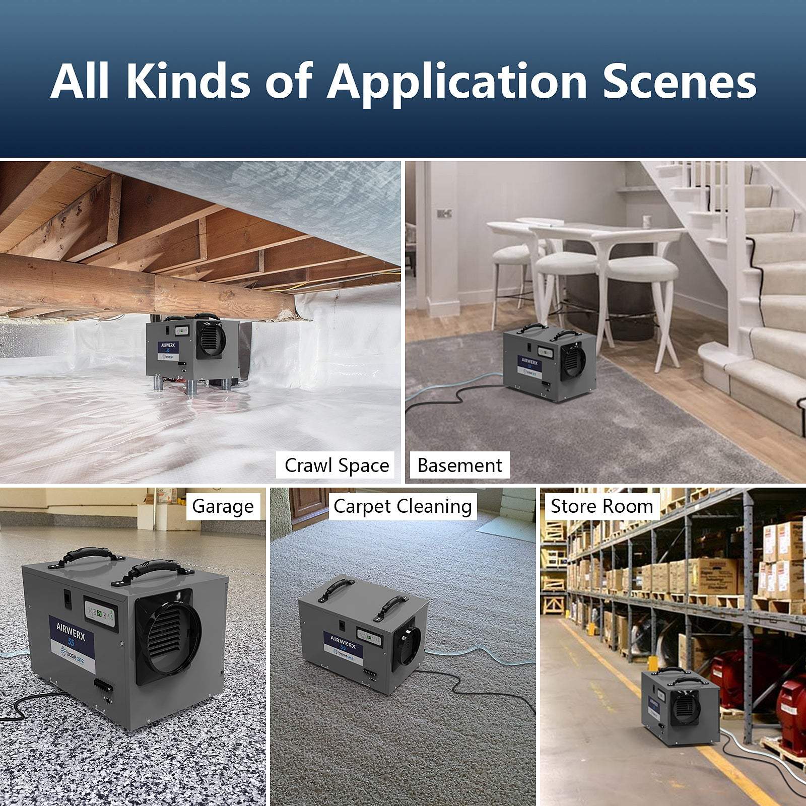 120 PPD Crawl Space Dehumidifier