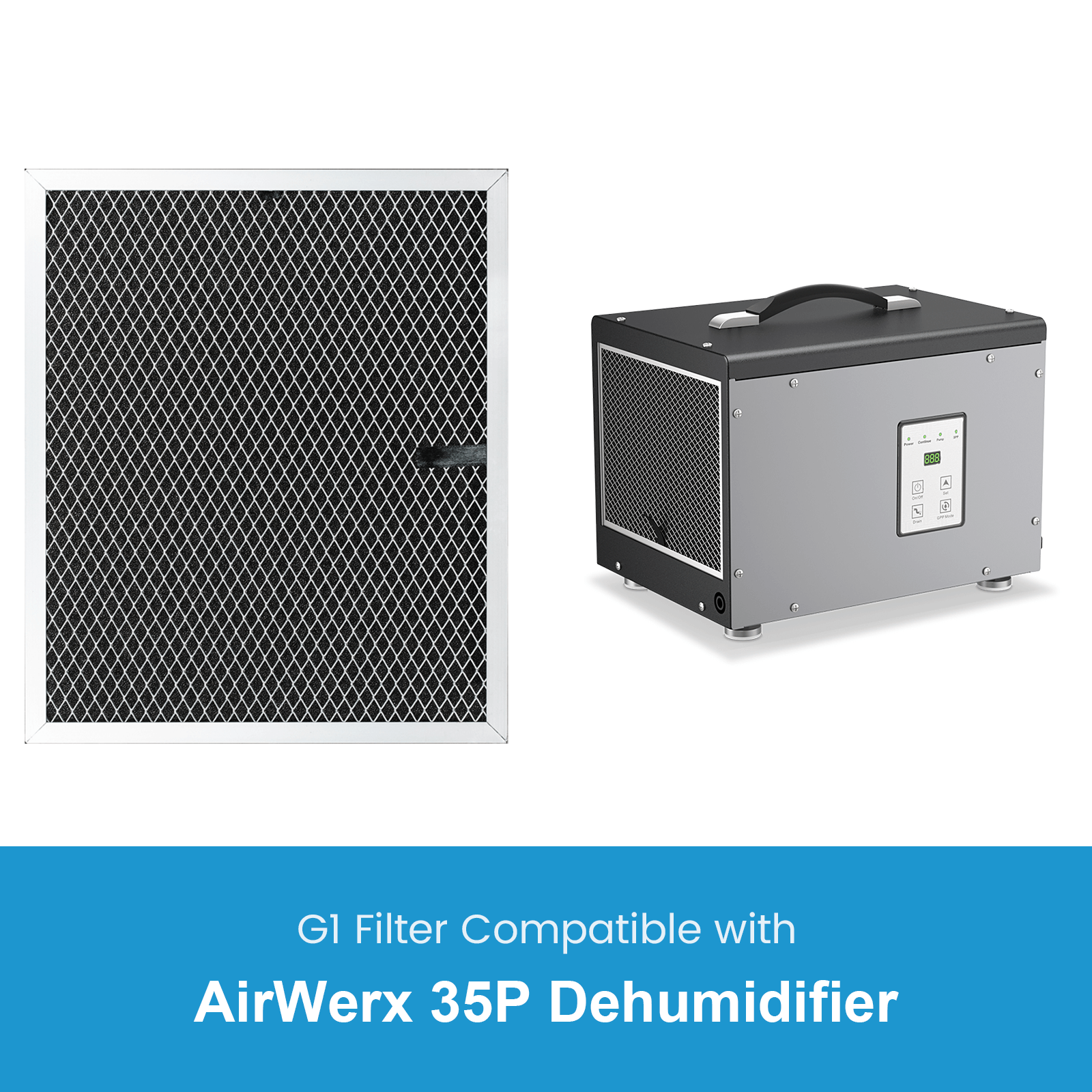 BaseAire 1 Pack Merv-1 Filter for AirWerx 35P