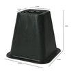 BaseAire Dehumidifier Risers 6 Inch - Heavy Duty Dehumidifier Lift Risers, Support Up to 2200 Lbs Dehumidifier Risers 4 Pieces, Black