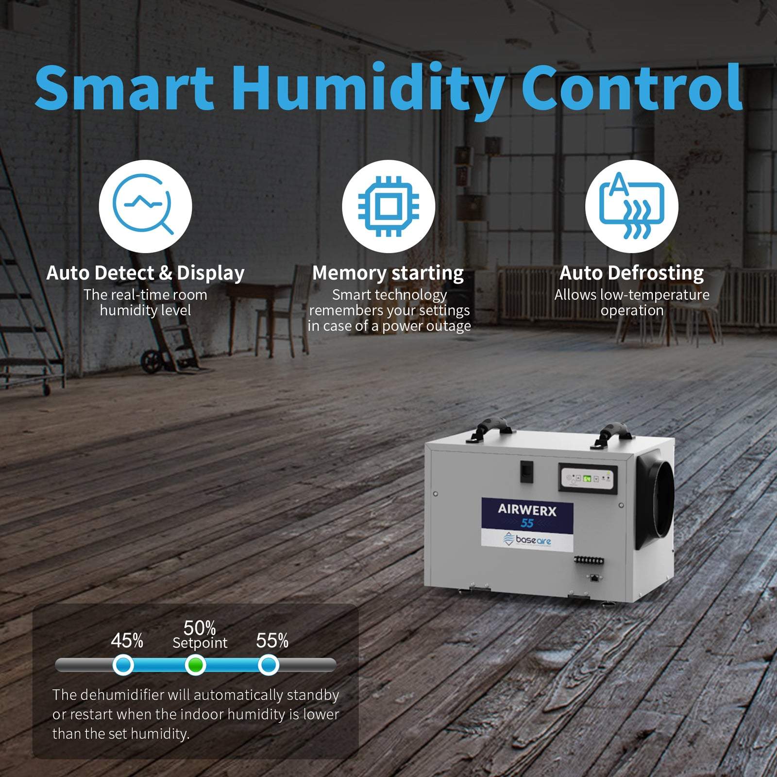 Crawlspace Dehumidifier from Baseaire