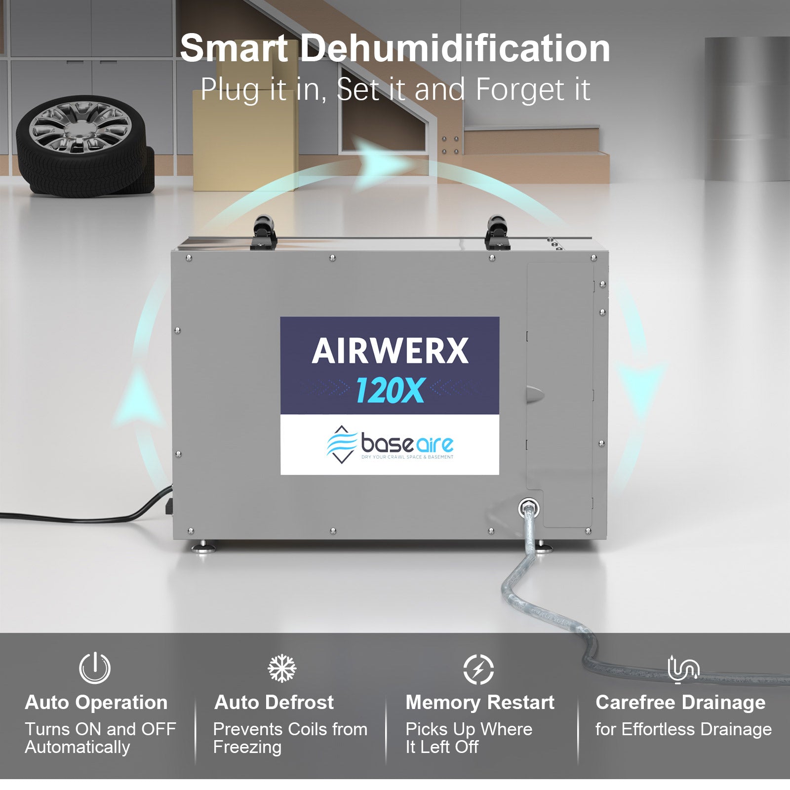 BaseAire® AirWerx 120X Dehumidifier