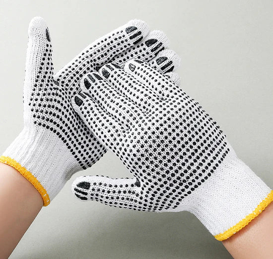 BaseAire Double-sided Dispensing Black and White Labor Protection Gloves