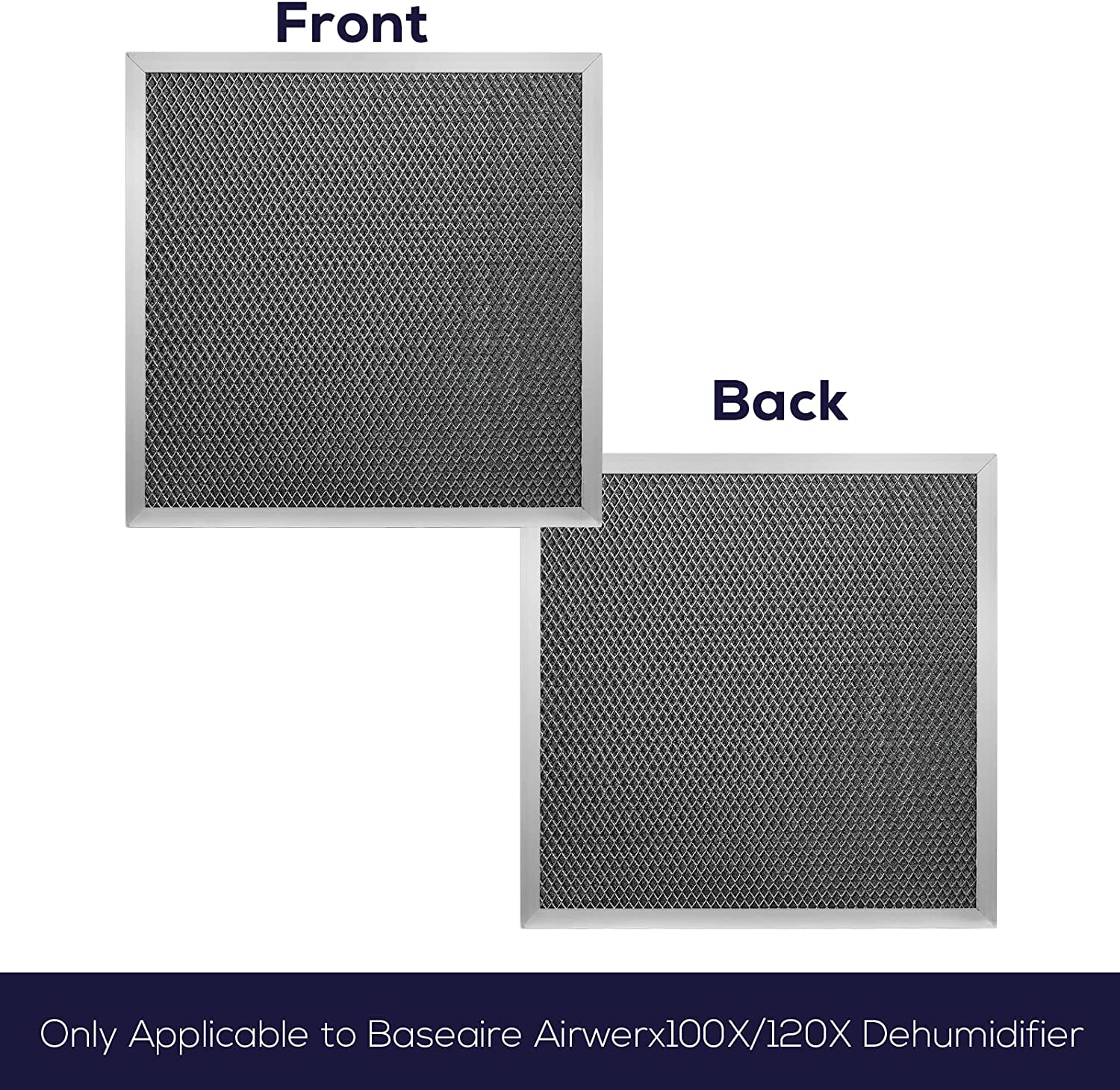 BaseAire 3 Pack MERV-1 Filter for AirWerx100X, AirWerx120X