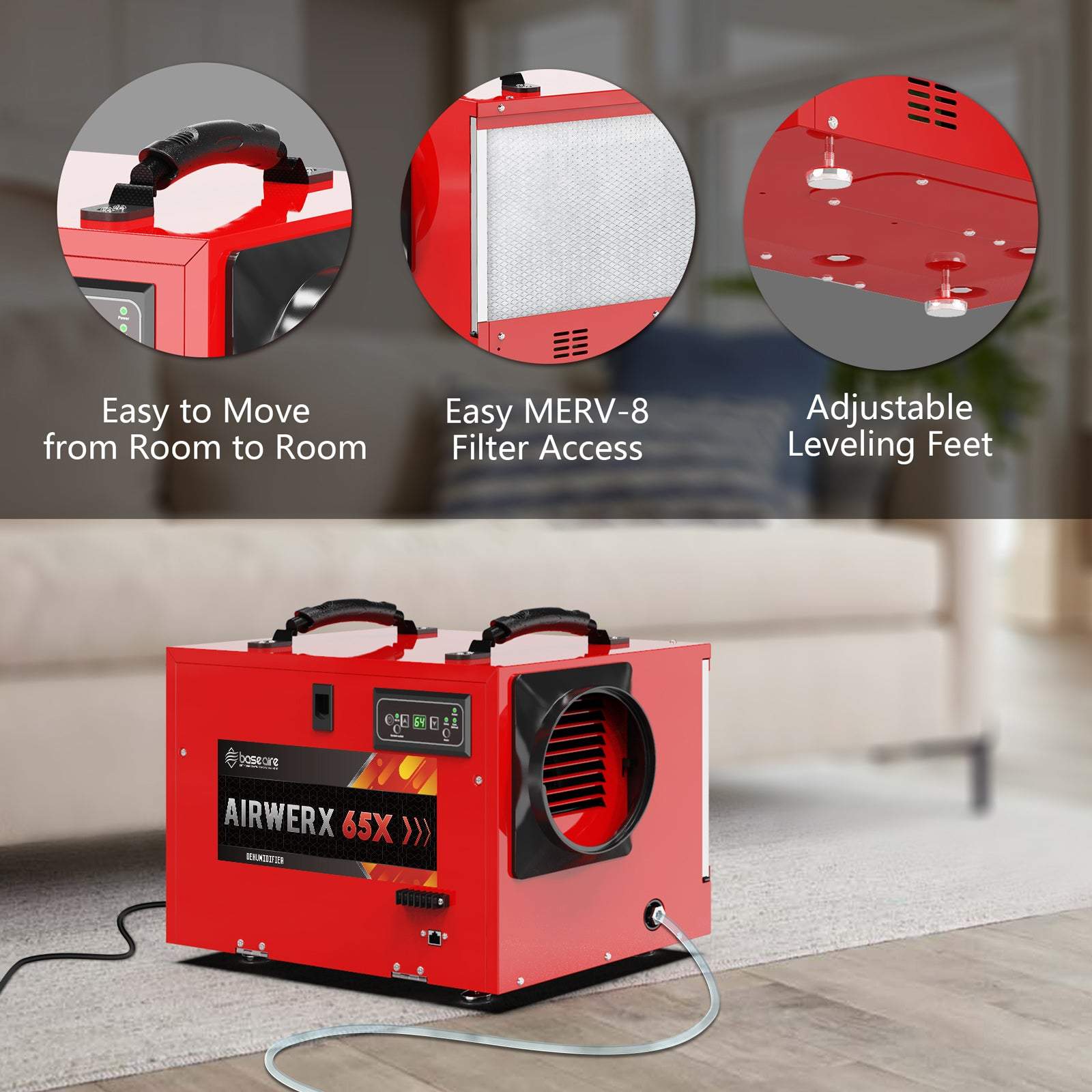 120 PPD Crawl Space Dehumidifier From Baseaire