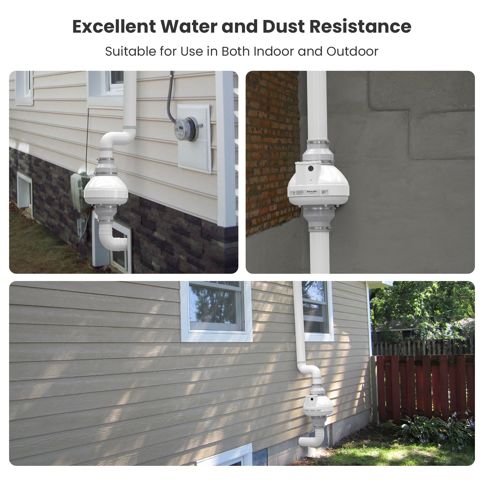 BaseAire® RadonEx 15F Radon Mitigation Fan