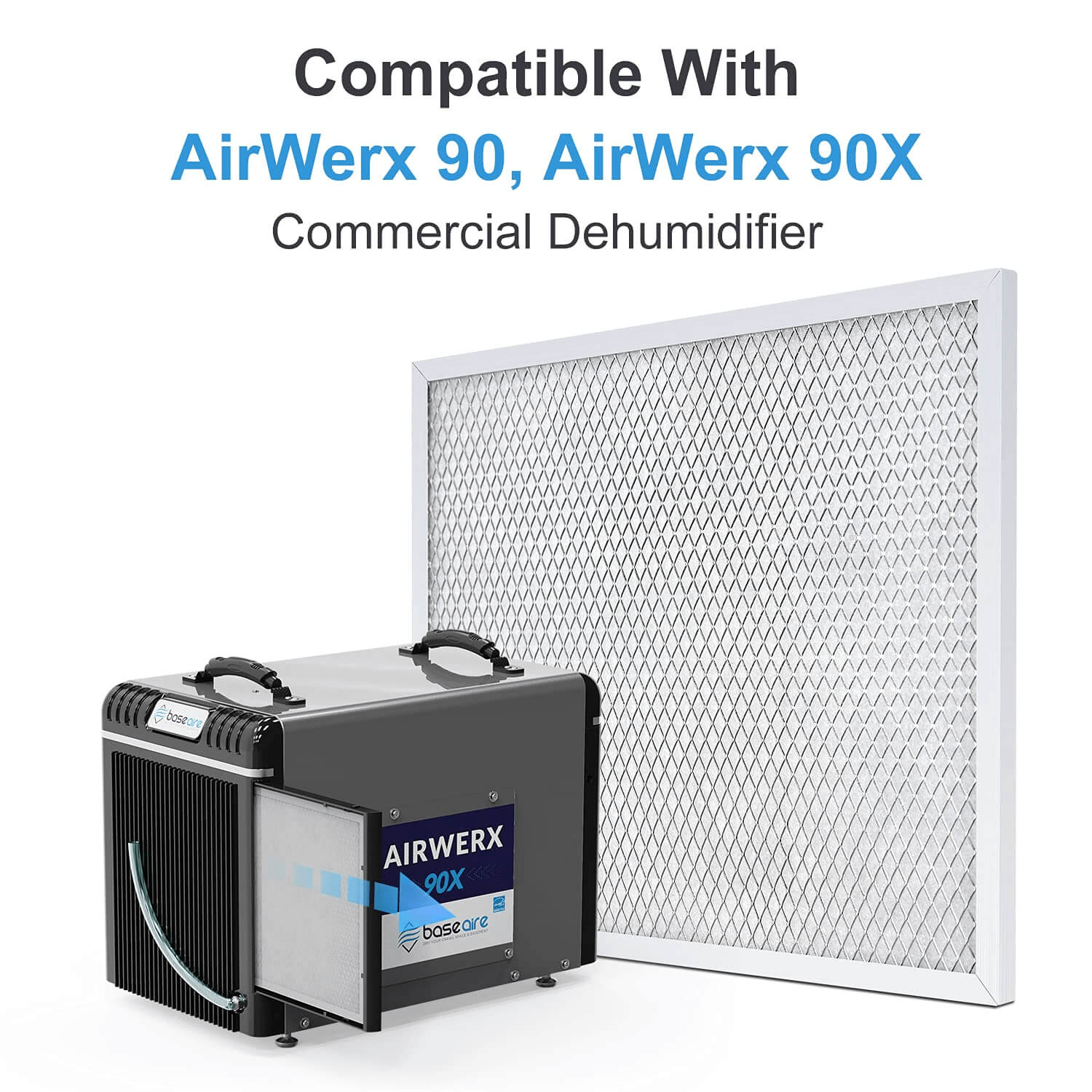 BaseAire 4 Pack MERV-8 Filter for AirWerx 90 AirWerx 90X