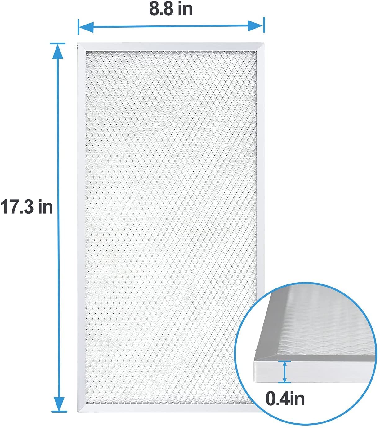 BaseAire MERV-8 Filter Set for AirWerx 55X/AirWerx 65XS, 4 Pack