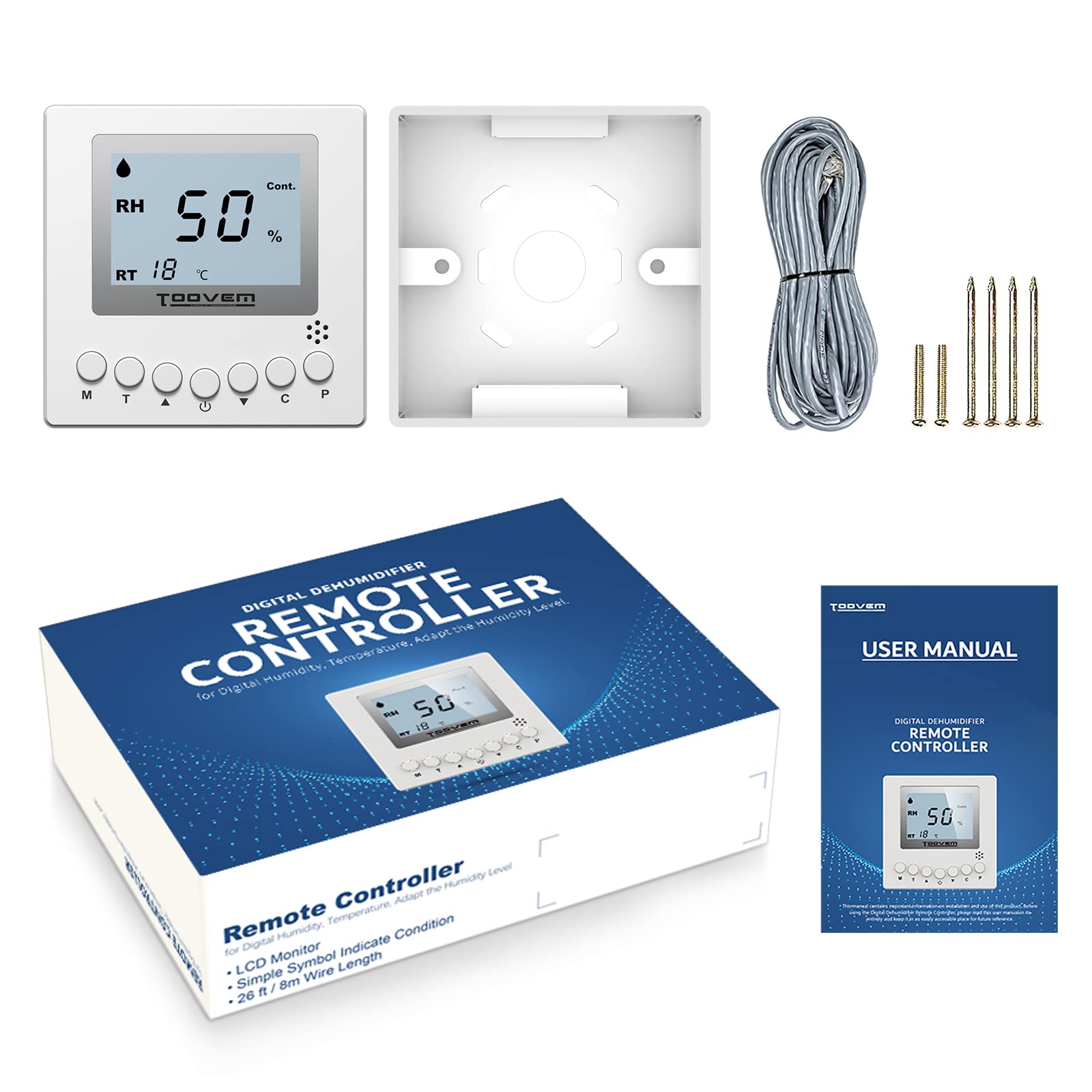 Toovem Dehumidifier Remote Controller